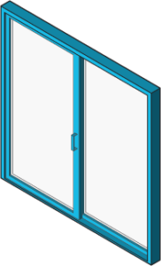 Icon of glass sliding doors