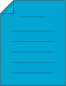 Icon of a document or one-pager.